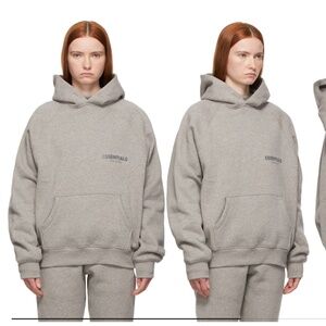 ESSENTIALS Exclusive Grey Pullover Hoodie